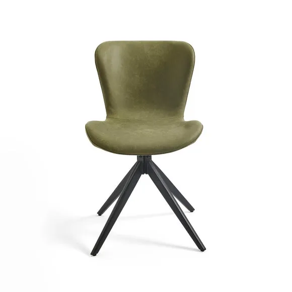 Lennie Set of 2 Dining Chairs, Faux Leather 6