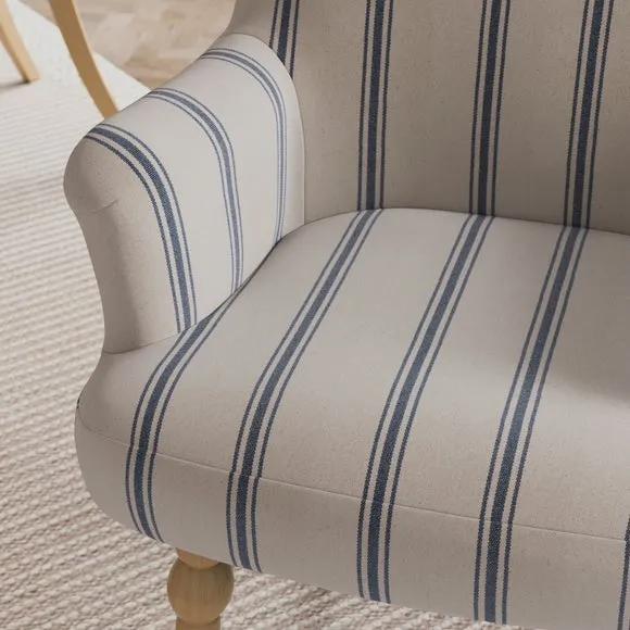 Petit Dining Chair, Folkstone Stripe 4