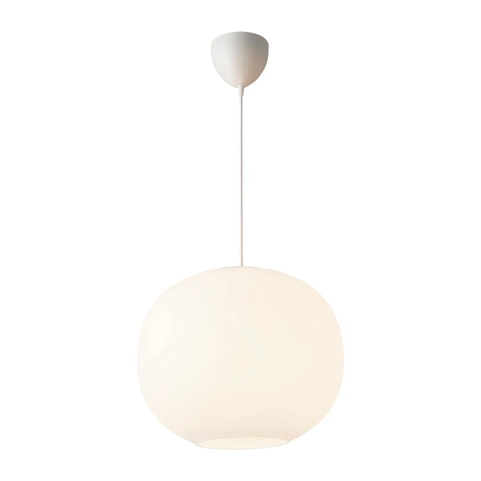 Nordlux Premium Indoor Pendant Light White Glass E27 Hand Blown Glass - Mains Powered, IP20