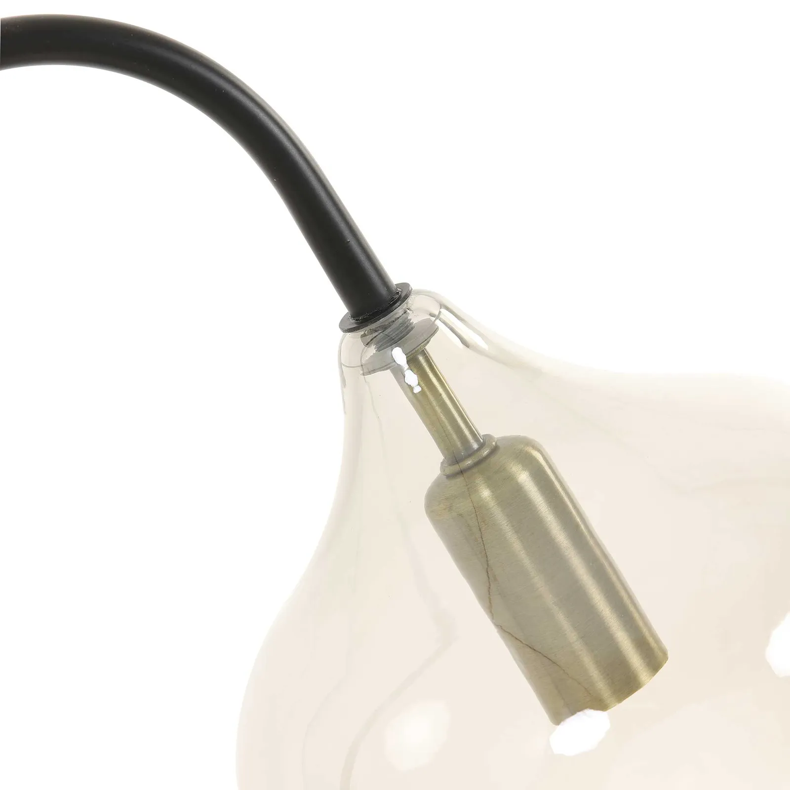 Black Smoked Glass Table Lamp Metal | Barker & Stonehouse 5