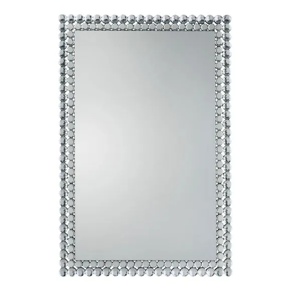 Crossland Grove Stallon Silver Wall Mirror 900x600Mm, Silver