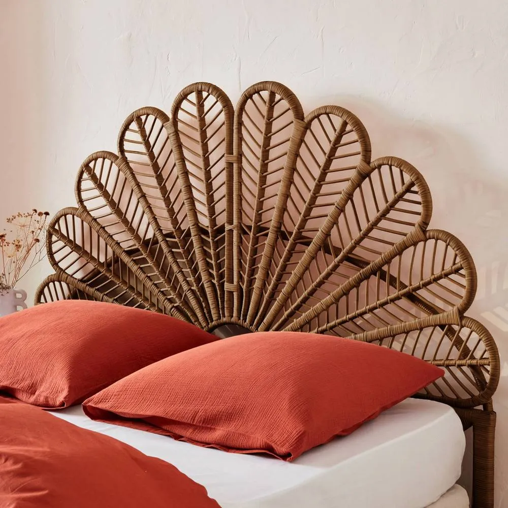 sweeek Dark rattan headboard in Dark Brown 3