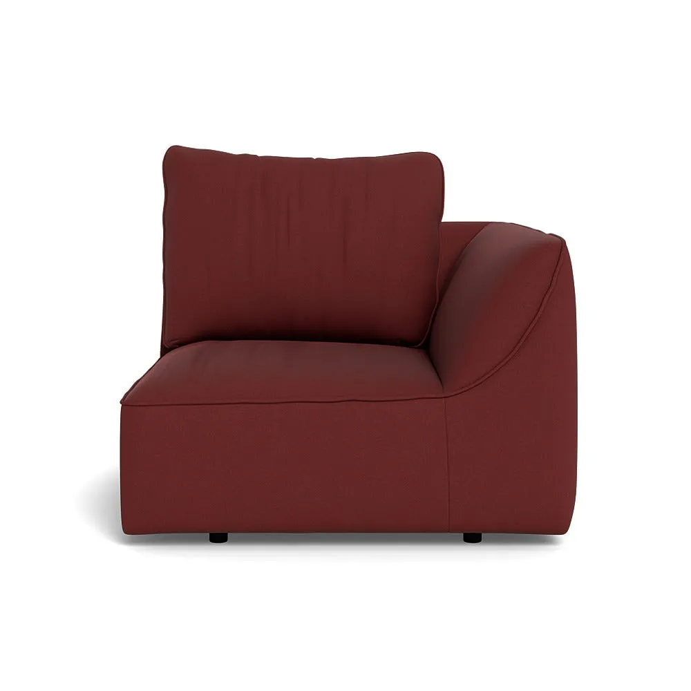 Heal's Morven Right Hand Facing Single Unit Capelo Linen-Cotton Etruscan Red 1