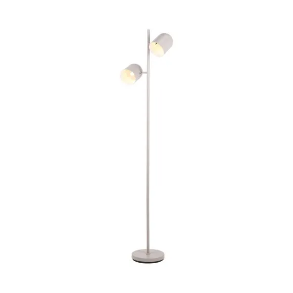 Pacific Lifestyle Finn Metal Cloche Two Head Floor Lamp 5