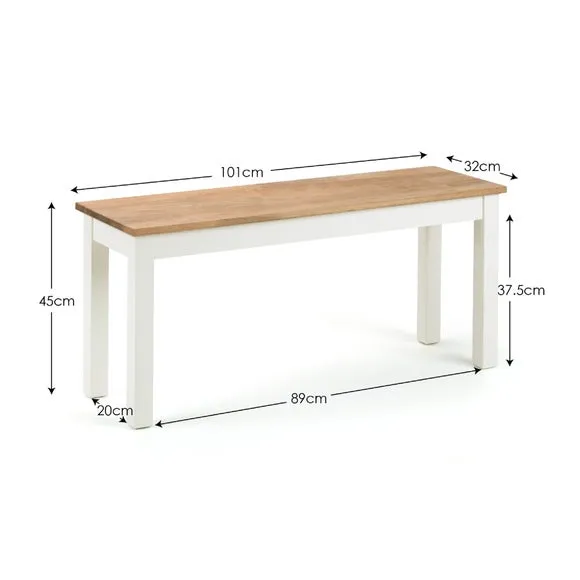 Coxmoor 4 Seater Rectangular Dining Table with 2 Dining Benches 3
