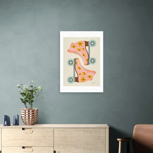 East End Prints Retro Rollerskates Print 1
