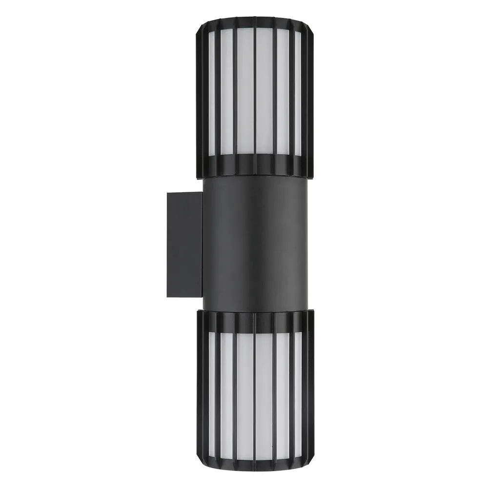 Netlighting Mervin Outdoor Up Down Wall Lamp Matt Anthracite 2x E27 in Grey 2