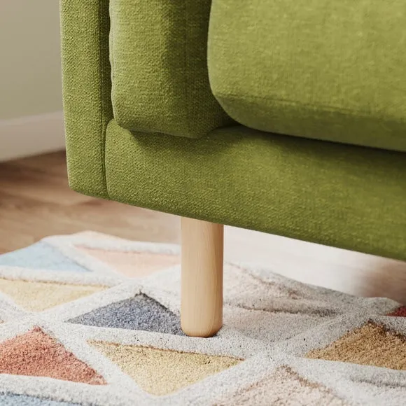 Newton Luxe Chenille Corner Chaise Sofa 5