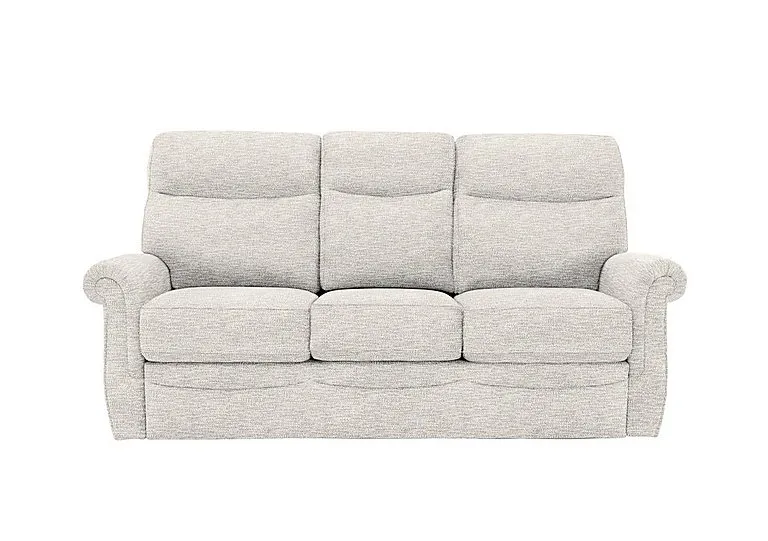 Avon 3 Seater Fabric Sofa - No Recliner - Rush Cream
