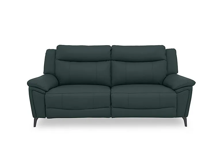 Panache Leather 3 Seater Power Recliner Sofa with Power Headrests and Heated Seats