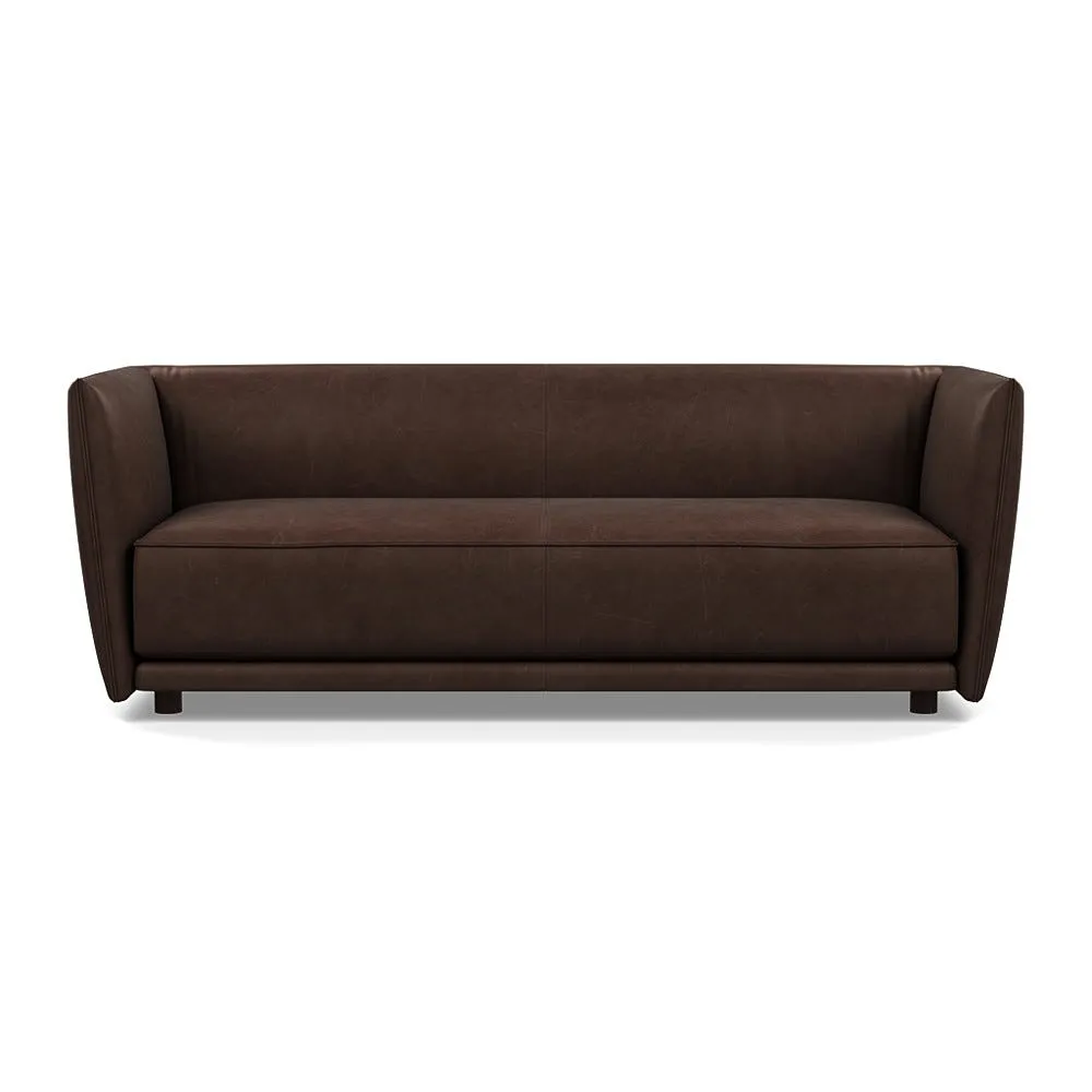 Heal's Valley 3 Seater Sofa Hertiage Chestnut Walnut Stain Feet 1