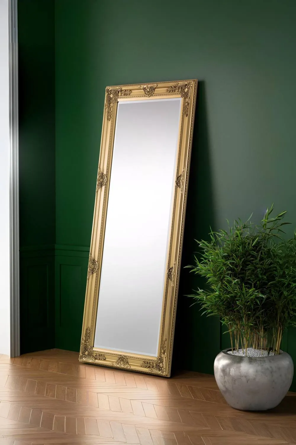Julian Bowen Palais Lean-To Dressing Mirror in Gold 2