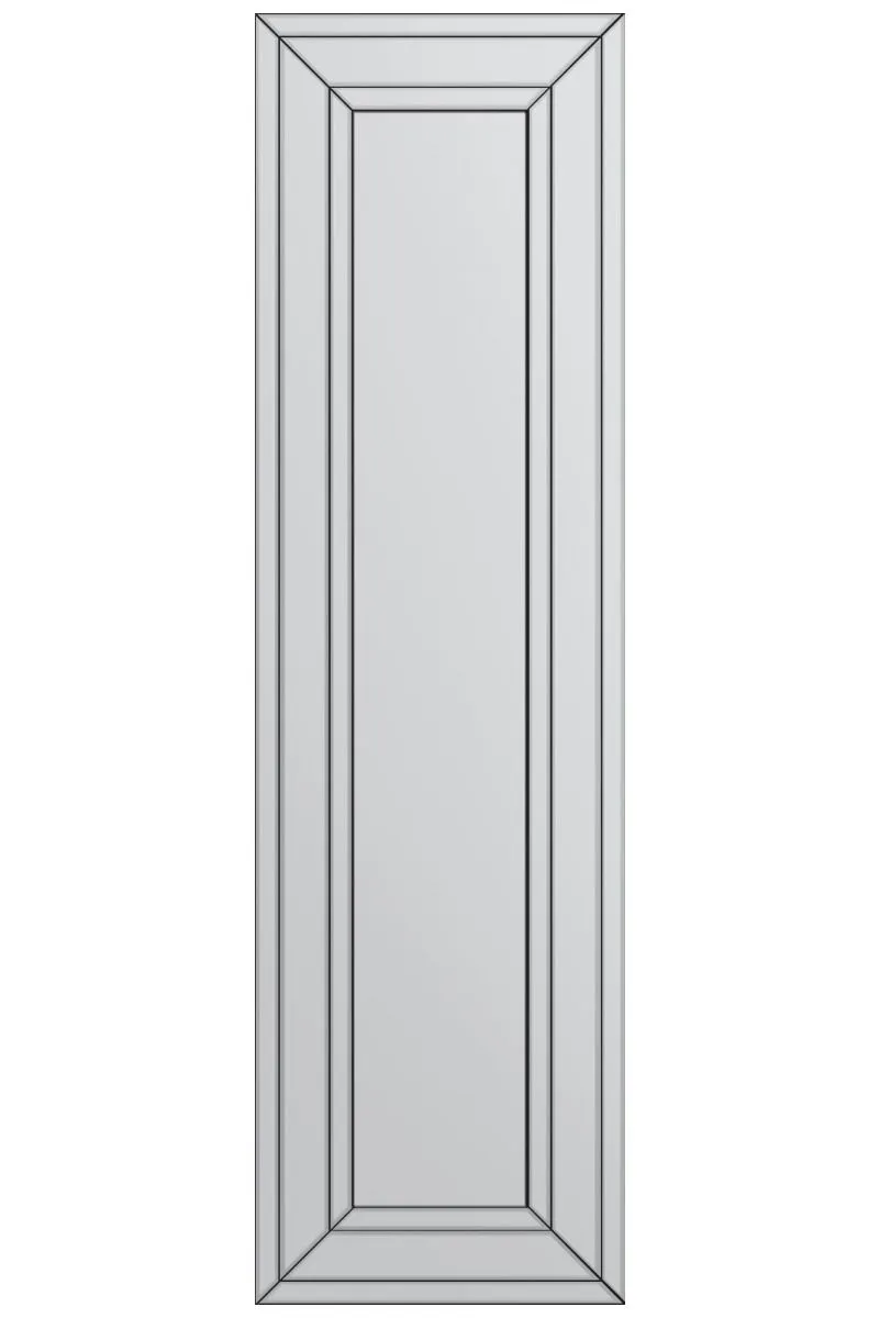 MirrorOutlet Triple Bevel Large Modern Venetian Cheval Mirror 5Ft X 1Ft3 150X40cm in Silver 5