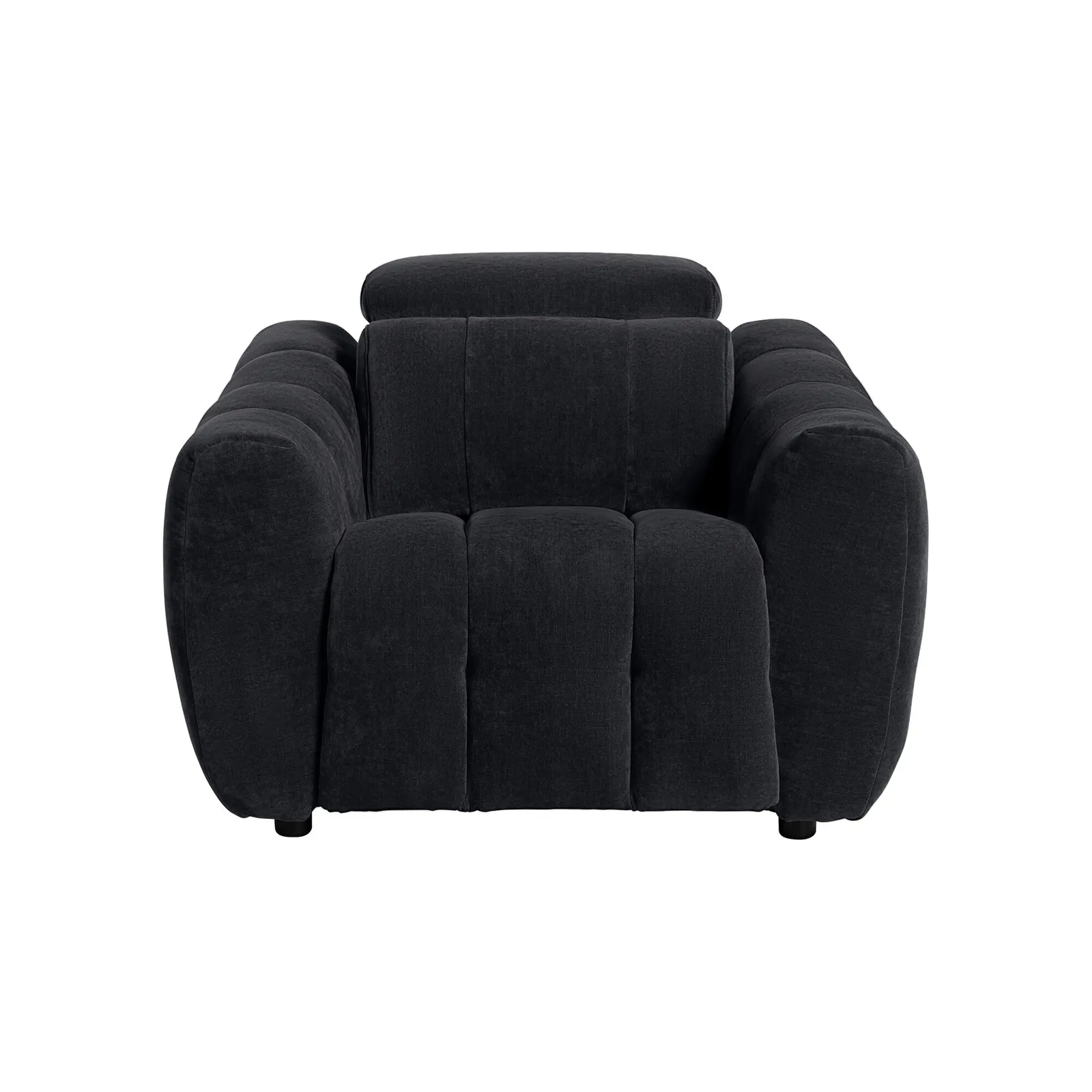 Montgomery Power Recliner Chair & Headrest, Purple Fabric | Barker & Stonehouse 2