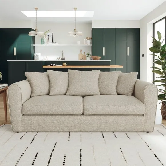 Blake Basket Weave Texture 3 Seater Sofa 1