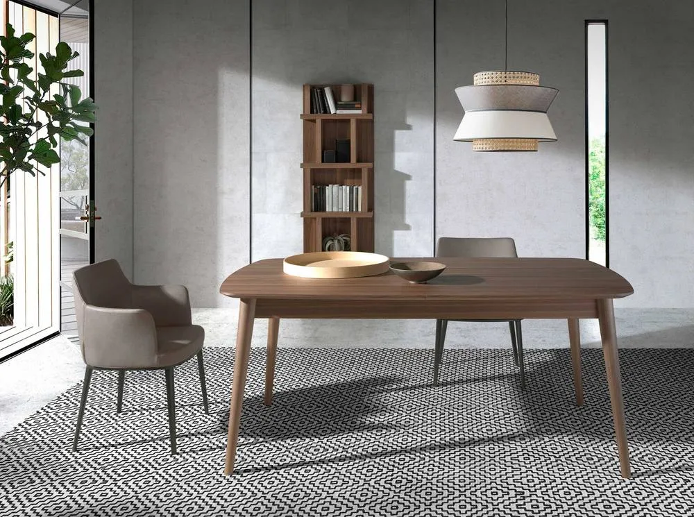 Angel Cerda Walnut Veneer Shelf 60x28x190 cm, Brown 6