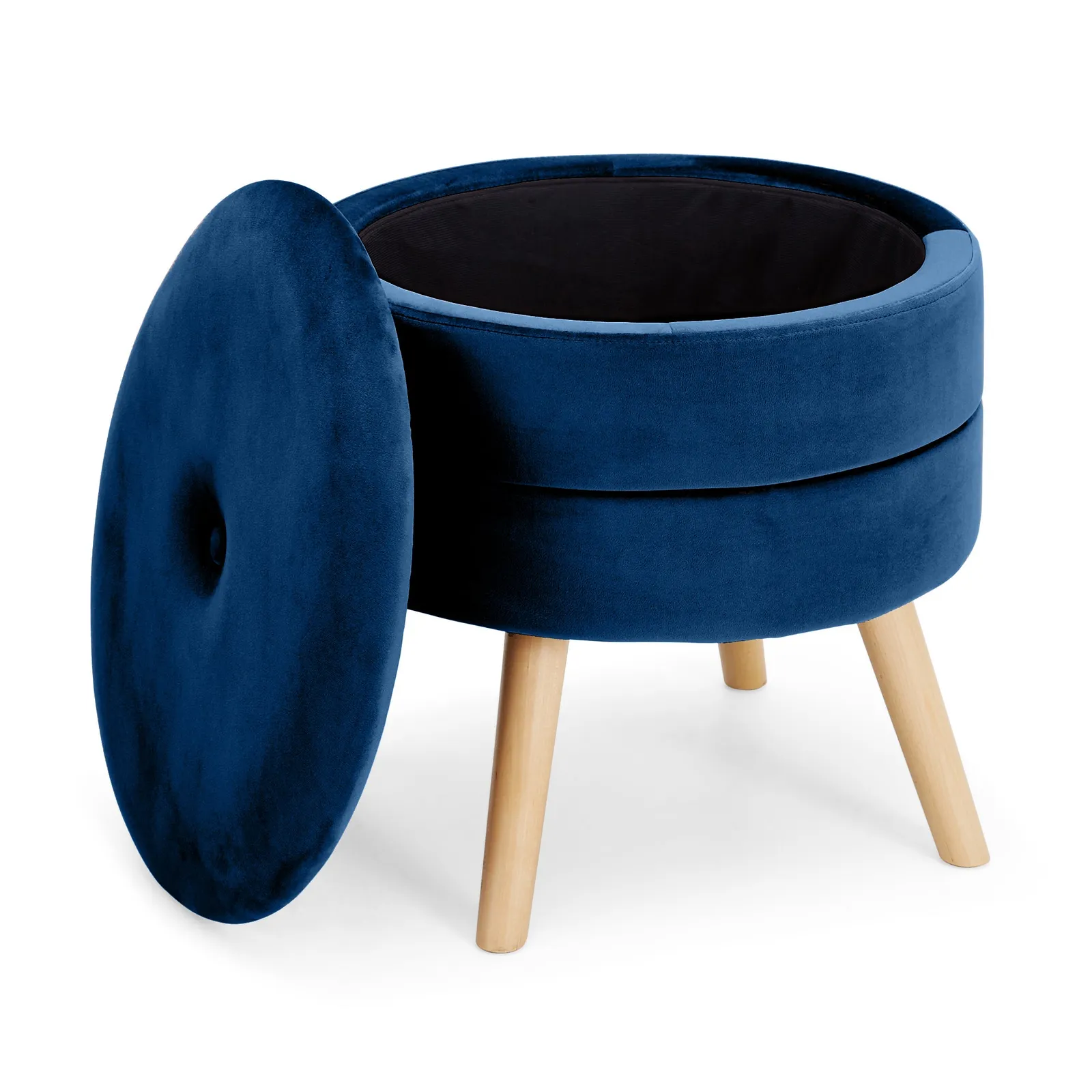 Gisela Footstool Midnight Blue Midnight (Blue)