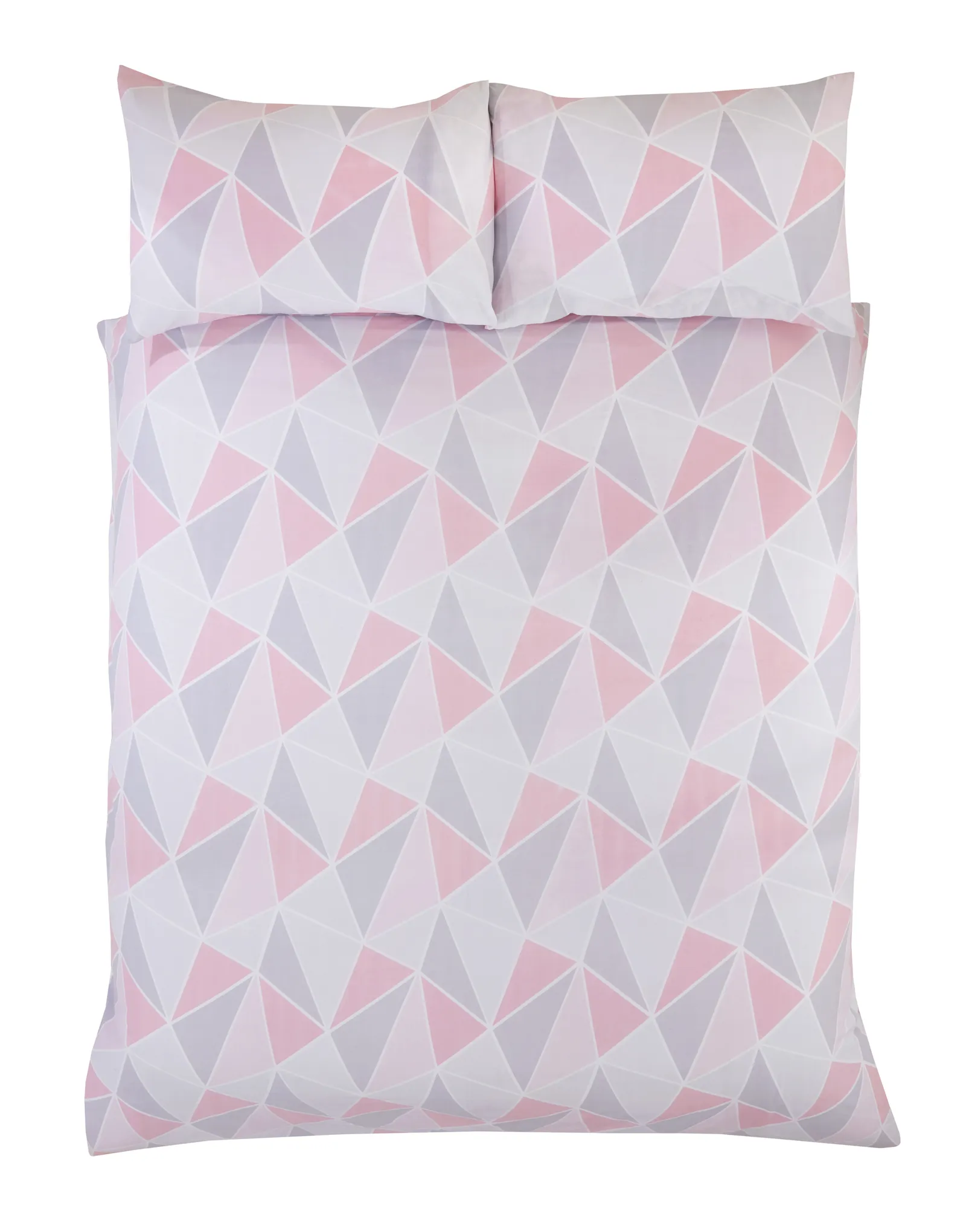 Rapport Home Leo Polycotton Duvet Cover Set With Pillowcase in Pink 3