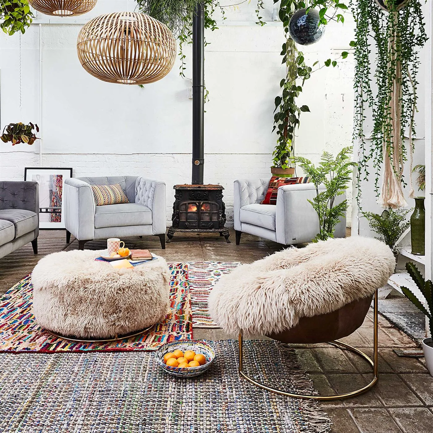 Timothy Oulton Sheepskin Cave Chair