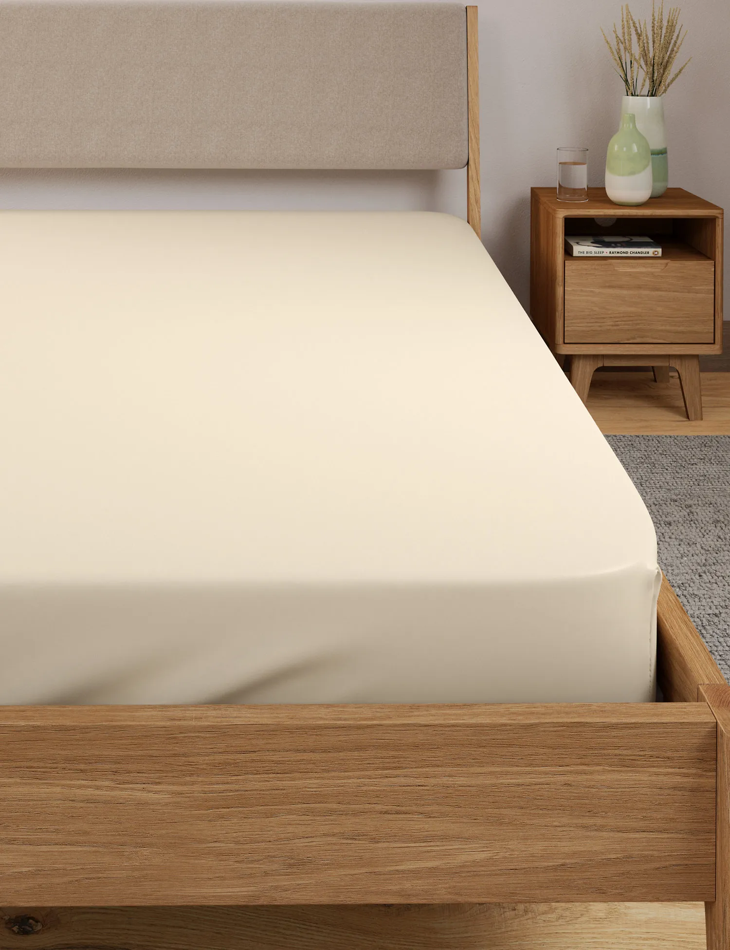 M&S Egyptian Cotton 400 Thread Count Fitted Sheet