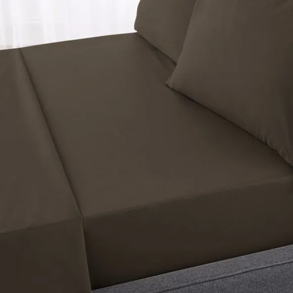 Hotel 230 Thread Count Percale 100% Cotton Flat Sheet 2