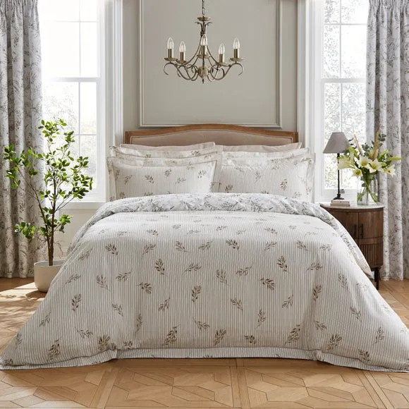 Dorma Hemmingford 100% Cotton Sateen Duvet Cover & Pillowcase Set 4
