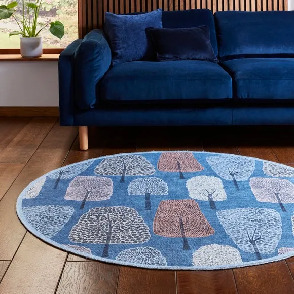 Scion Cedar Washable Round Rug 6