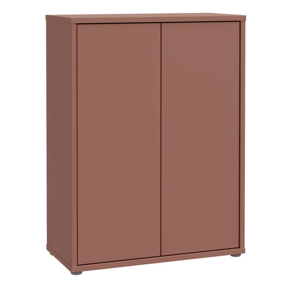 Furniture To Go Alice Springs Shoe Cabinet with 2 Doors Push-to-Open in Terracotta 2