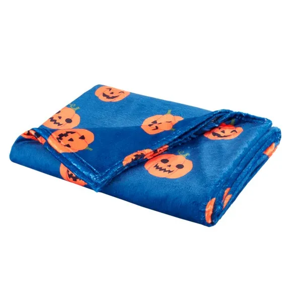 Catherine Lansfield Halloween Pumpkins Throw Blanket 130cm x 170cm 3