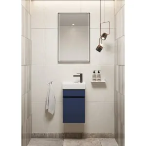 Concept Matt Blue Compact S1 Vanity Unit & RH Basin - 360mm 2