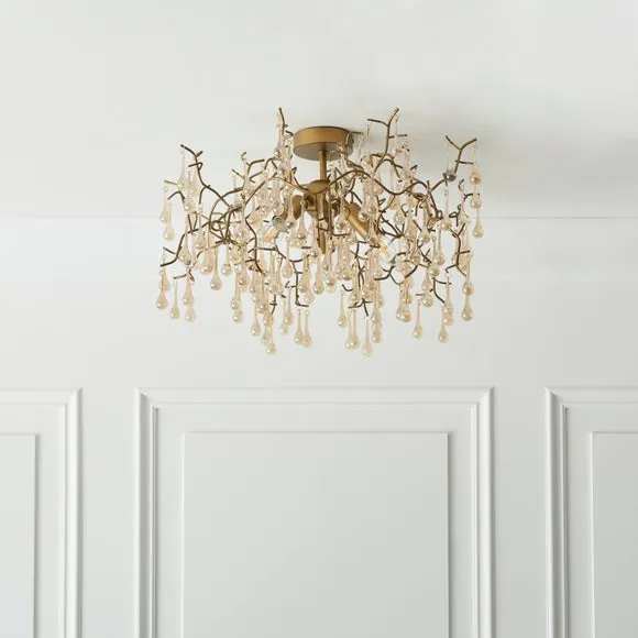 Vogue Wisteria 3 Light Flush Ceiling Light 3