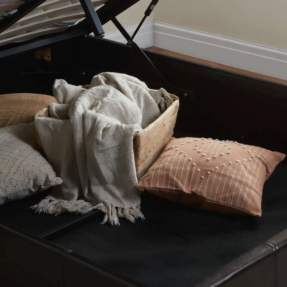 Birlea Berlin Ottoman Bed Brown Faux Leather 6