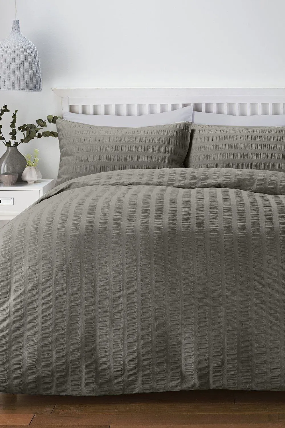 Seersucker Single Duvet Set
