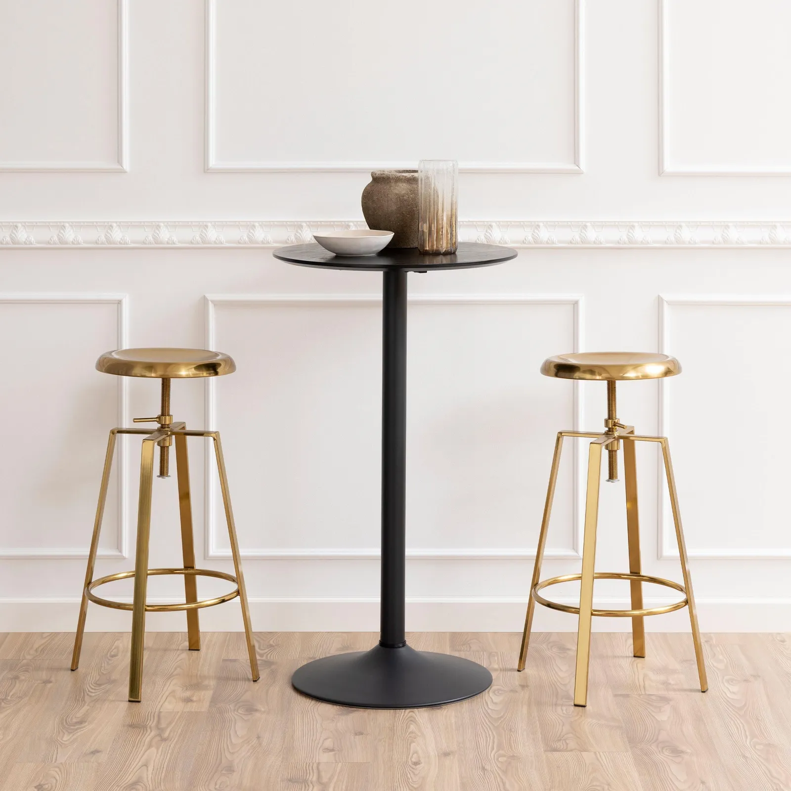 Furniture To Go Ibiza Tall Round Bar Table in Black 2
