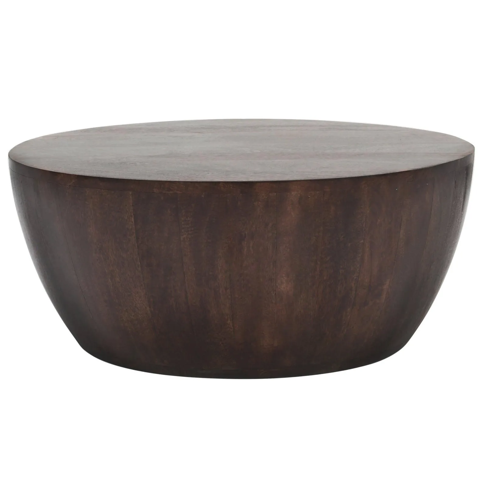 IH Design Natural Solid Dark Mango Wood Coffee Table in Brown 3