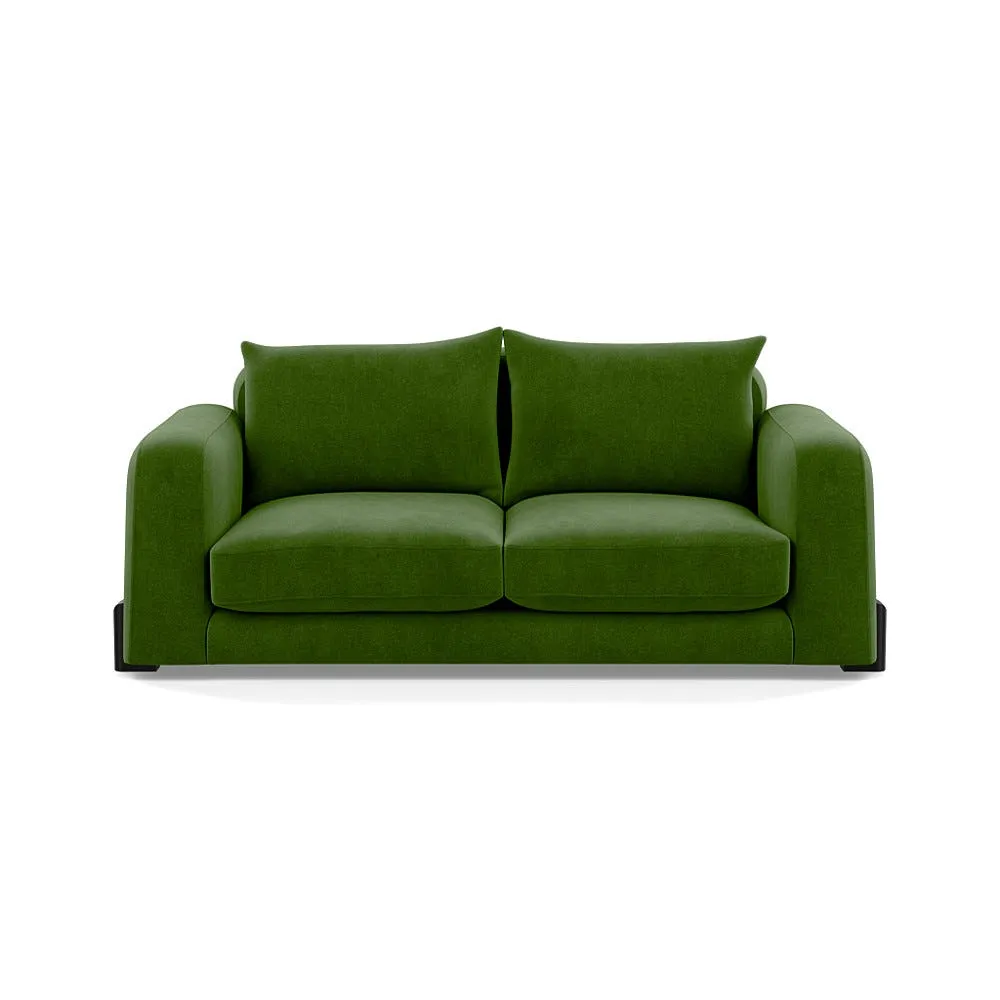 Heal's Nuvola 3 Seater Sofa Smart Luxe Velvet Grass Black Beech Feet 1