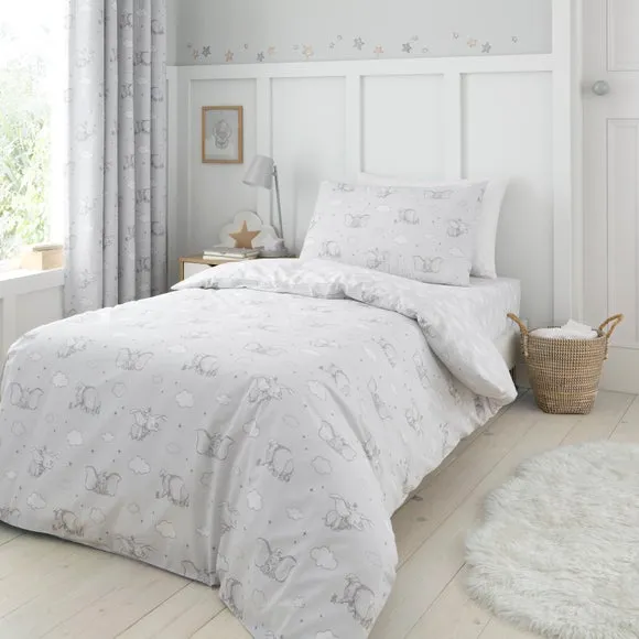 Disney Dumbo Dreamland 100% Cotton Quilt Cover & Pillowcase Set 1