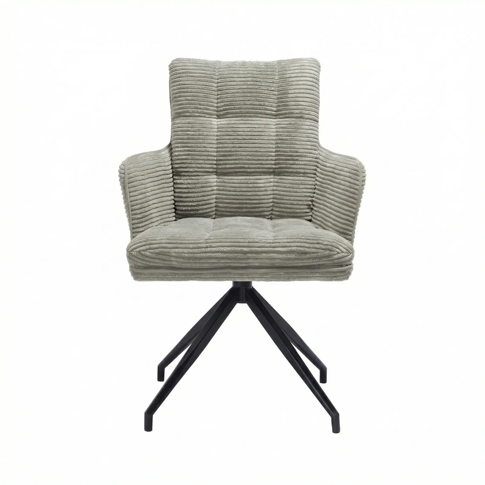 Odine Swivel Dining Chair, Grey Velvet | Barker & Stonehouse 3