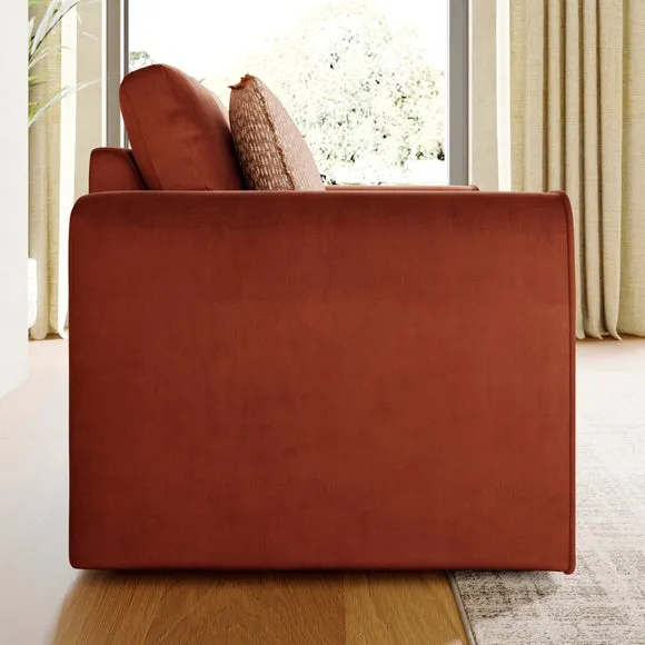 Abel Matte Velvet Snuggle Chair 3