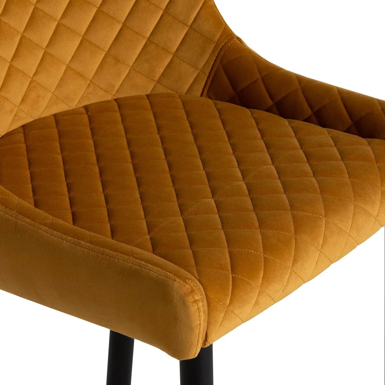 Rivington Barstool, Orange Velvet | Barker & Stonehouse 5