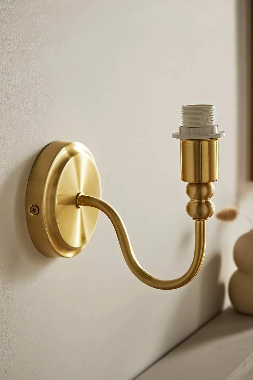 ValueLights Binky Pair of Rechargeable LED Bulb Wall Light Bases in Gold 2