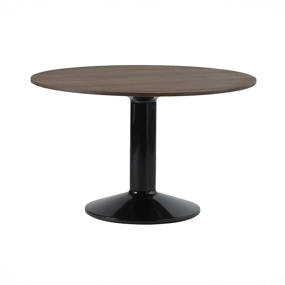 Muuto Midst Table Dark Oiled Oak Black Steel Base 120cm 2