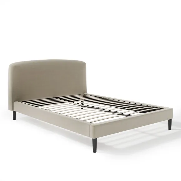 Modern Curved Upholstered Bed Frame 2