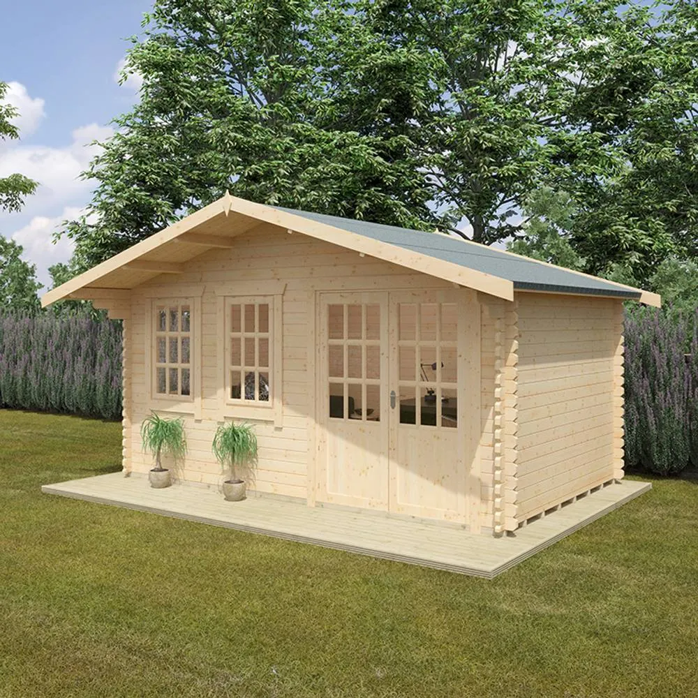 Buttercup Farm 10x16 The Forde 44mm Cabin - L295 x W475 x H292.6 cm in Natural 6