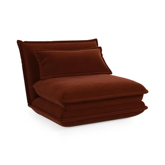 Jackson Velvet Foldable Single Sofa Bed 4