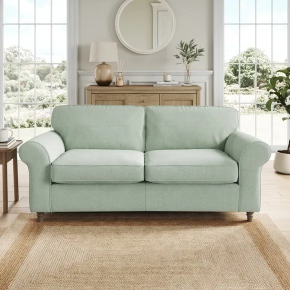 Flori Soft Chenille 3 Seater Sofa 1