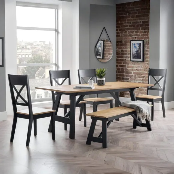 Hockley Set of 2 Dining Chairs, Black 6