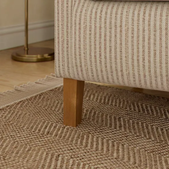 Alba Churchgate Herringbone Stripe Armchair 5
