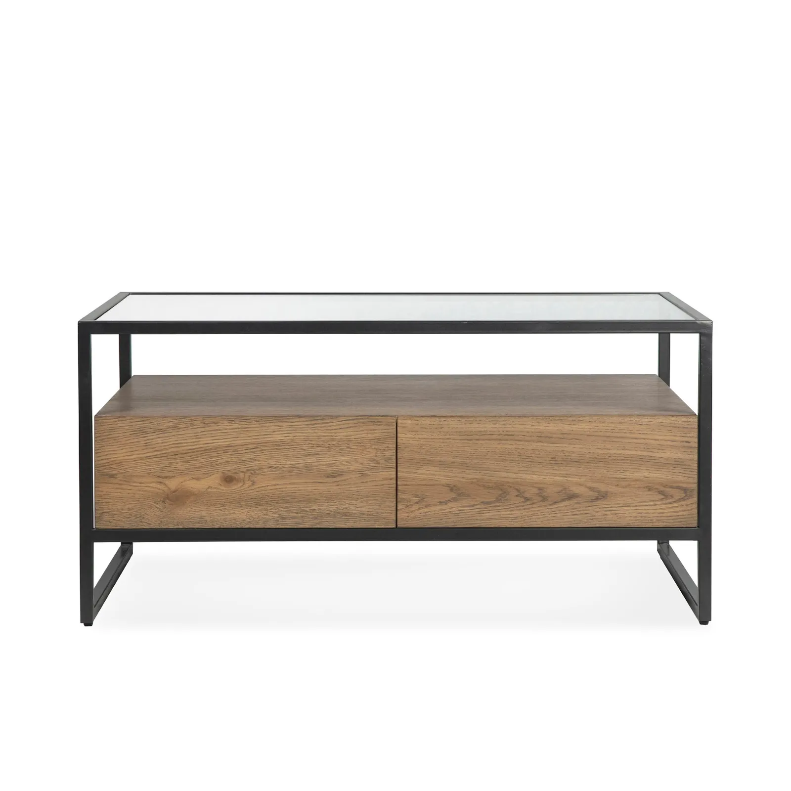 Dillon Coffee Table Oak Brown and Grey