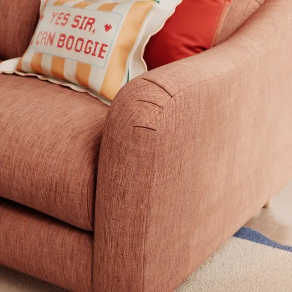 Hattie Slub Faux Linen 2 Seater Sofa 5